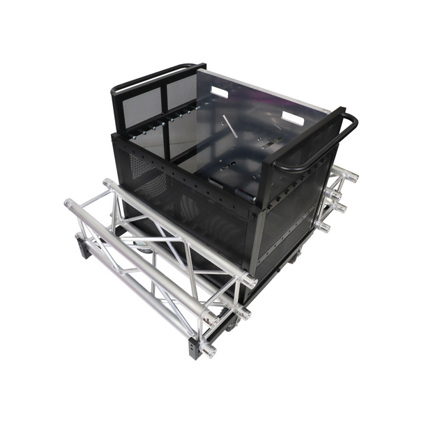 ProX X-BP8X30-10X24MK2 Dolly Cart for Base Plates, Truss, Stage Legs, Cables, and Accessories - Holds (8) 30 inch or (10) 24 inch Base Plates MK2