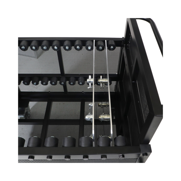 ProX X-BP8X30-10X24MK2 Dolly Cart for Base Plates, Truss, Stage Legs, Cables, and Accessories - Holds (8) 30 inch or (10) 24 inch Base Plates MK2