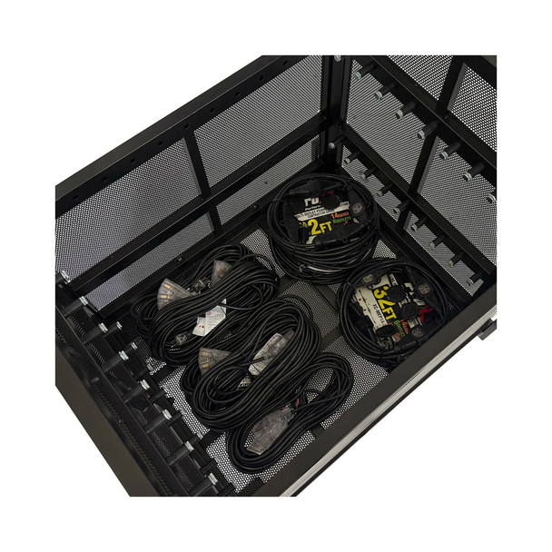 ProX X-BP8X30-10X24MK2 Dolly Cart for Base Plates, Truss, Stage Legs, Cables, and Accessories - Holds (8) 30 inch or (10) 24 inch Base Plates MK2