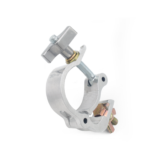 ProX T-C27H Small Trigger-Style Aluminum Slim Hook Style M10 Clamp with Big Wing Knob for 2" Truss Tube Capacity 220 Lbs