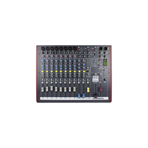 Allen & Heath ZED60-14FX Live and Studio Mixer with Digital FX and USB Port 