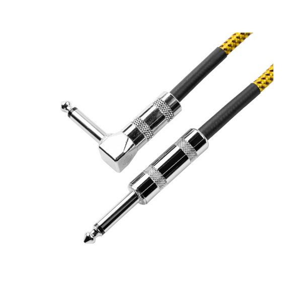 Gator Cases 10 Foot Strt to RA Braided Instrument CableBRY