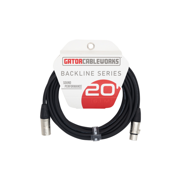 Gator Cases 20 Foot XLR Microphone Cable