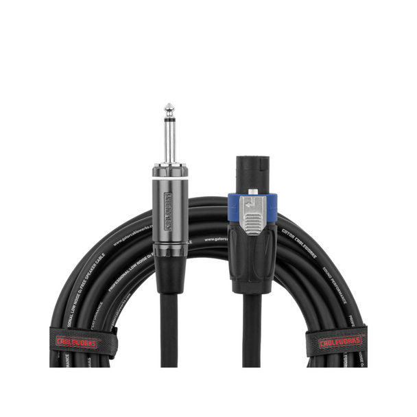 Gator Cases GCWC-SPK-50-1TL 50 Foot TS to Twist Lock Connector Speaker Cable