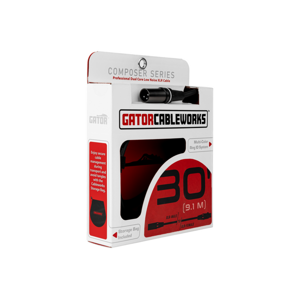 Gator Cases GCWC-XLR-30 30 Foot XLR Microphone Cable
