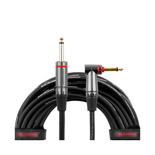 Gator Cases 10 Foot Strt to RA Quiet Instrument Cable 