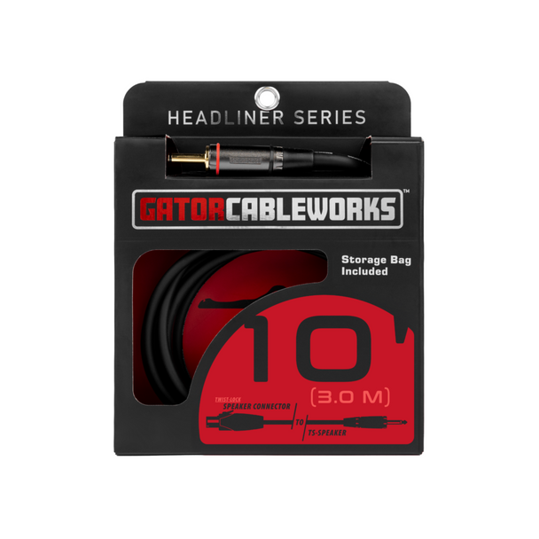 Gator Cases GCWH-SPK-10-1TL 10 Foot TS to Twist Lock Connector Speaker Cable