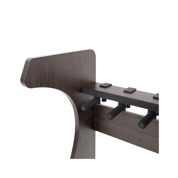 Gator Cases GFW-ELITEGTR3RK-BRN Elite Three Electric/Acoustic Guitar Rack – Brown