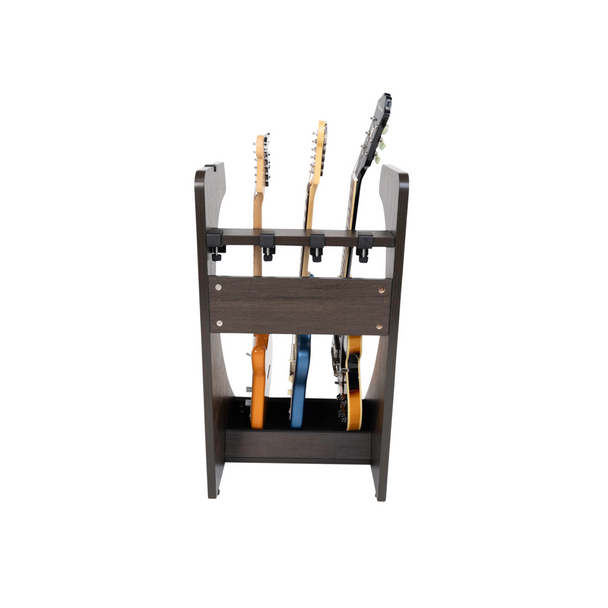 Gator Cases GFW-ELITEGTR3RK-BRN Elite Three Electric/Acoustic Guitar Rack – Brown
