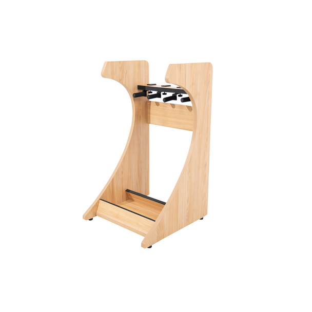 Gator Cases GFW-ELITEGTR3RK-MPL Elite Three Electric/Acoustic Guitar Rack – Maple 