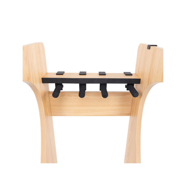 Gator Cases GFW-ELITEGTR3RK-MPL Elite Three Electric/Acoustic Guitar Rack – Maple 