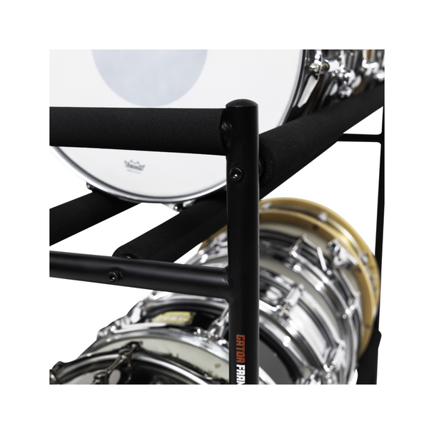 Gator Cases GFW-SDRACK-T2 Two-Tier Snare Rack with Locking Casters