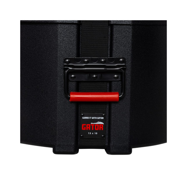 Gator Cases GPC1310 Gator Grooves Roto-Molded Tom Case with Padding; 13″ x 10″