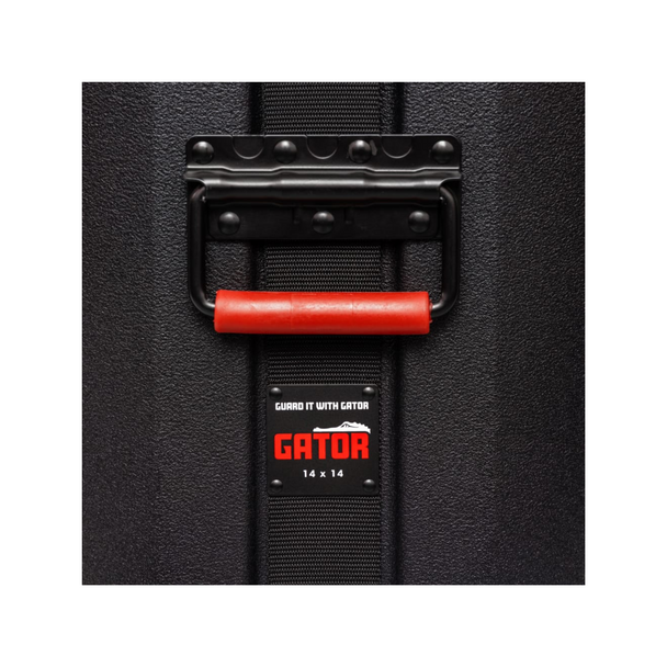 Gator Cases GPC1414 Gator Grooves Roto-Molded Floor Tom Case with Padding; 14″ x 14″