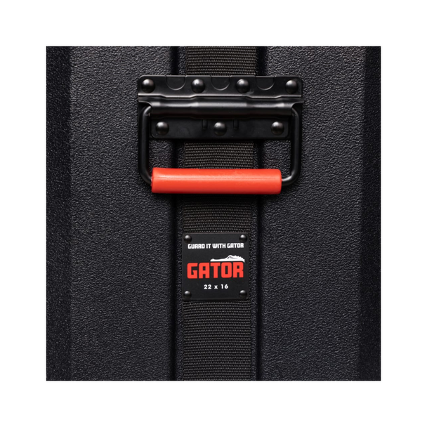 Gator Cases GPC2416BD Gator Grooves Roto-Molded Bass Drum Case with Padding; 24″ x 16″