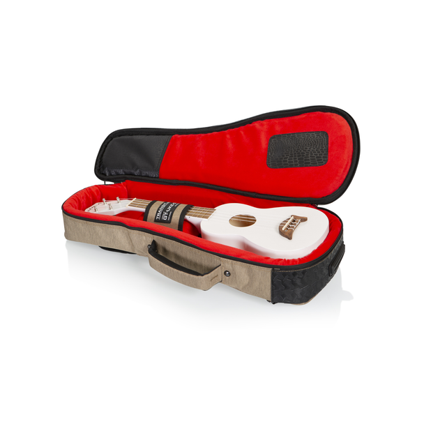 Gator Cases GT-UKE-SOP-TAN Tan Transit Bag – Soprano Uke