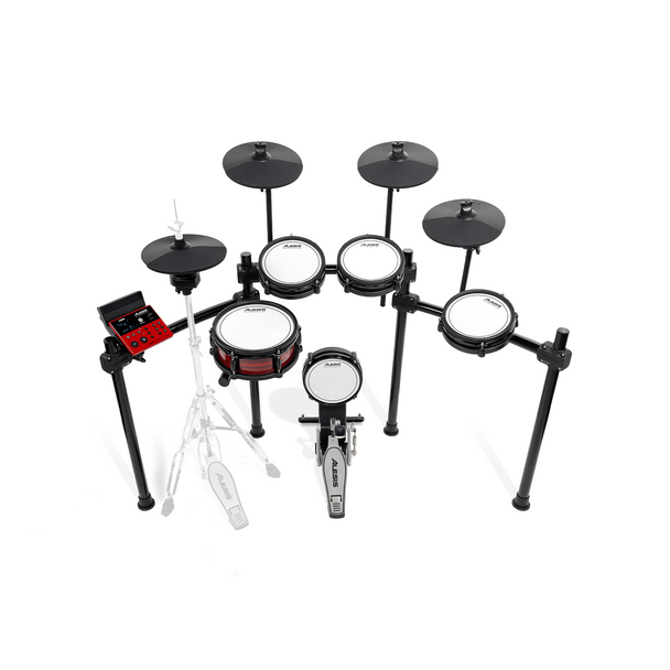 Alesis NITRO ULTIMATE 9-Piece Professional Electronic Drum Kit with Stand-Mounted Hi-Hat & Bluetooth
