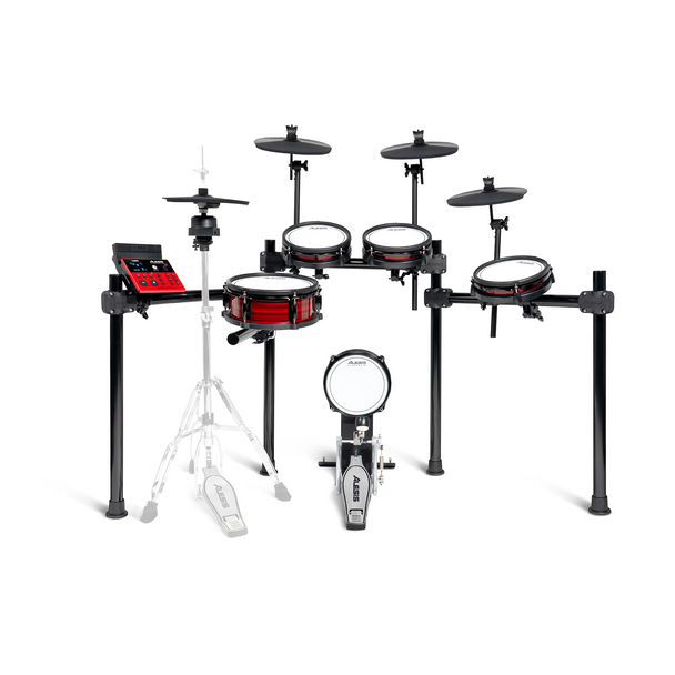 Alesis NITRO ULTIMATE 9-Piece Professional Electronic Drum Kit with Stand-Mounted Hi-Hat & Bluetooth