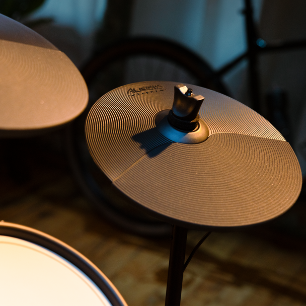 Alesis NITRO ULTIMATE 9-Piece Professional Electronic Drum Kit with Stand-Mounted Hi-Hat & Bluetooth
