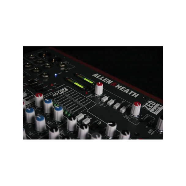 Allen & Heath ZED-16FX 16-Channel Recording and Live Sound Mixer with FX & USB