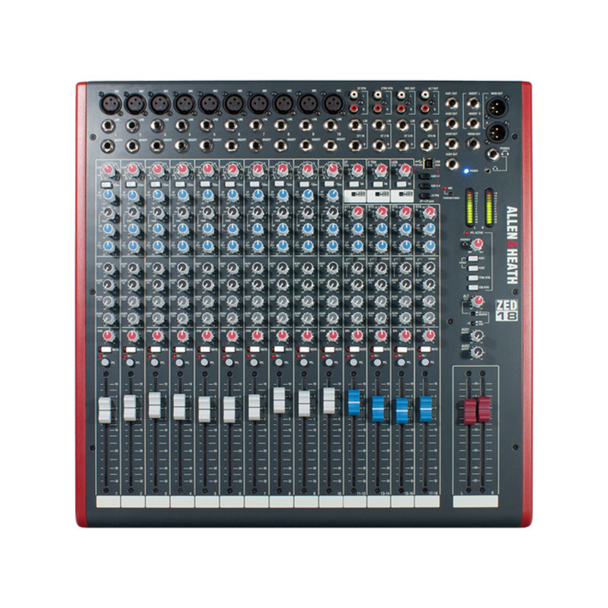 Allen & Heath ZED-18 Compact 18-Channel Analog Mixer with USB Connection