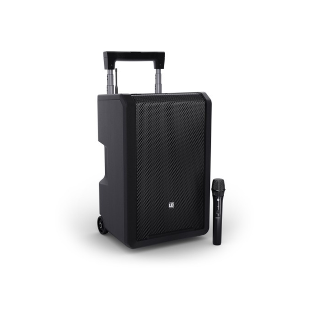 LD Systems ANNY 10" batt-powered BT® PA with mixer, 1x wireless handheld and 1x headset mic