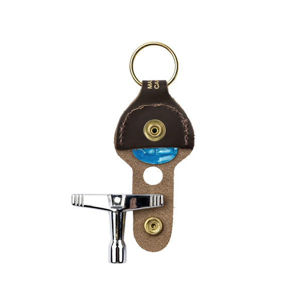 Levy's Drum Key/Pick Holder Keychain - Dark Brown