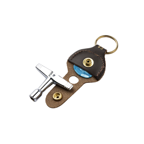 Levy's Drum Key/Pick Holder Keychain - Dark Brown