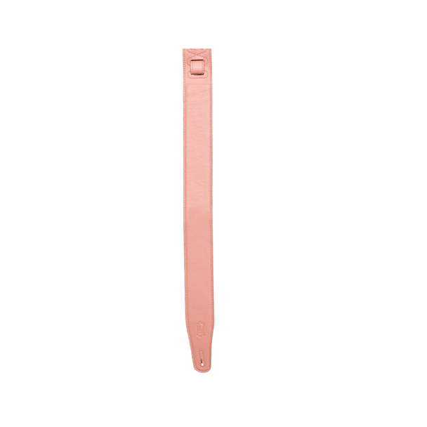 Levy's Pastel Leather Guitar Strap - Salmon