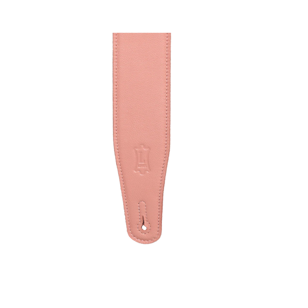Levy's Pastel Leather Guitar Strap - Salmon