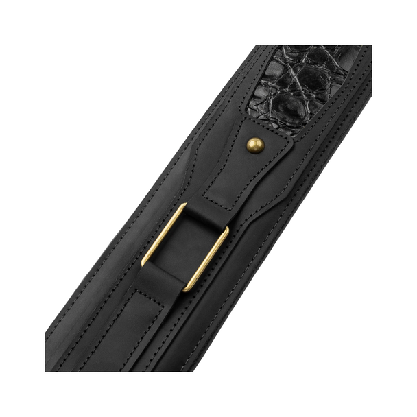 Levy’s MCH11APX-BLK Apex Leather - handcrafted guitar strap