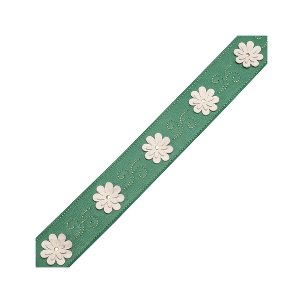 Levy’s MG317IB-001 In Bloom Leather Guitar Strap Series