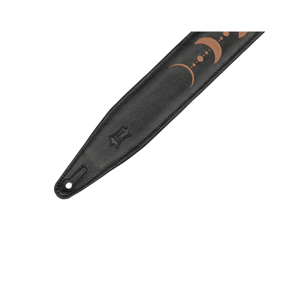 Levy’s MG317MP-BLK-BRN 2.5" Black Garment Leather Guitar Strap