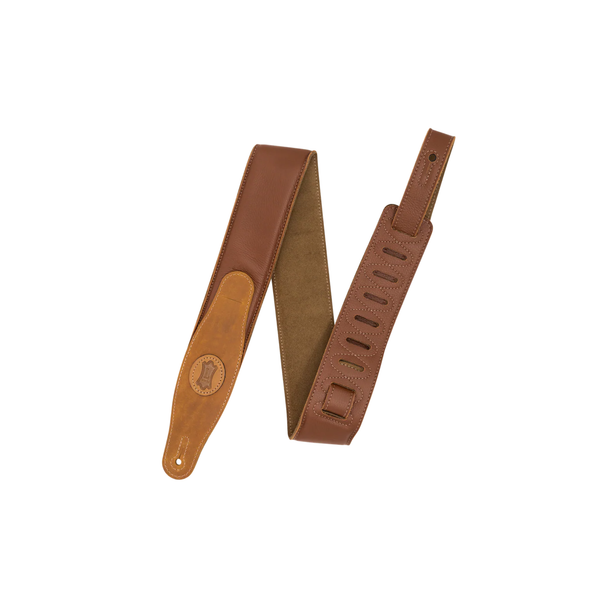 Levy’s 3" Padded Garment Leather Guitar Strap - Tan