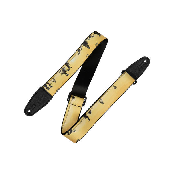 Levy's 2" Poly Calaca Guitar Strap - Mariachi