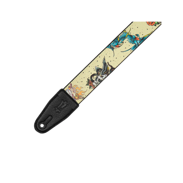 Levy's 2" Tattoo Series Poly Guitar Strap - Old School