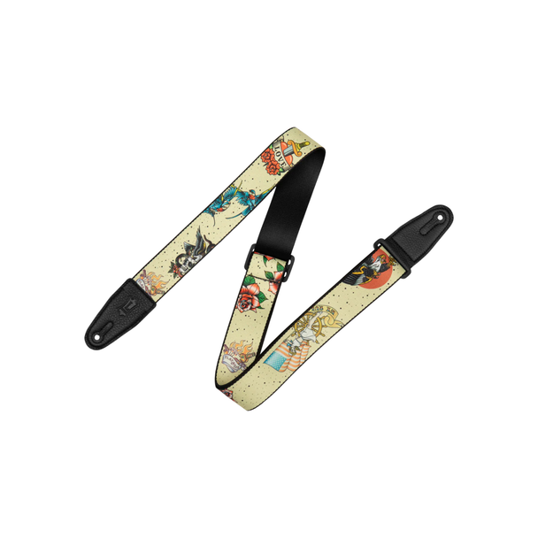 Levy's 2" Tattoo Series Poly Guitar Strap - Old School