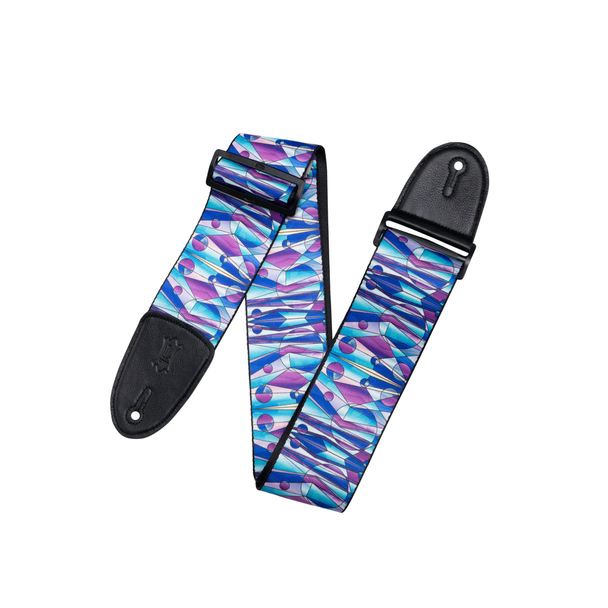 Levy's Stained Glass Guitar Strap-Kaleidoscope Pur