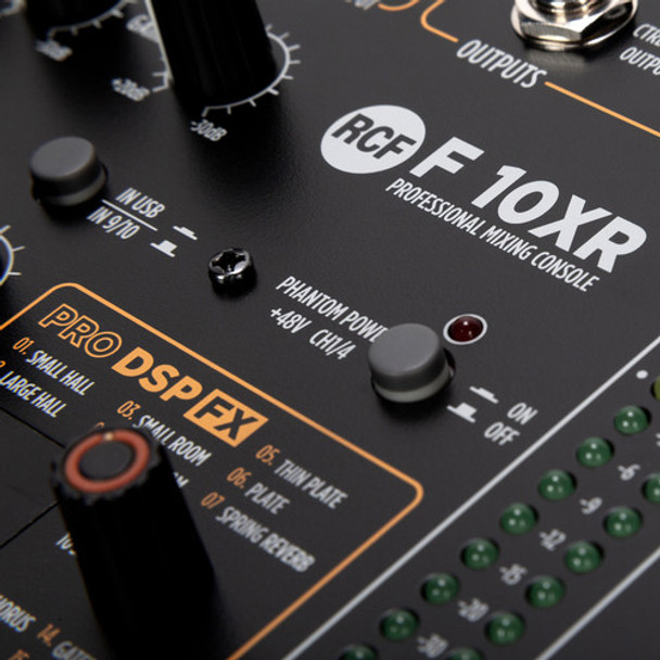 RCF F10-XR 10 Channel Mixer w/ FX and Recording