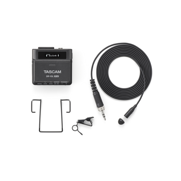 Tascam DR-10L Pro 32-Bit Float Audio Recorder With Lavalier Microphone