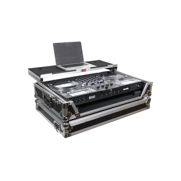 ProX ATA Road Case For RANE® Four or RANE Performer DJ Controller with Laptop Shelf 1U Rack Space and Wheels