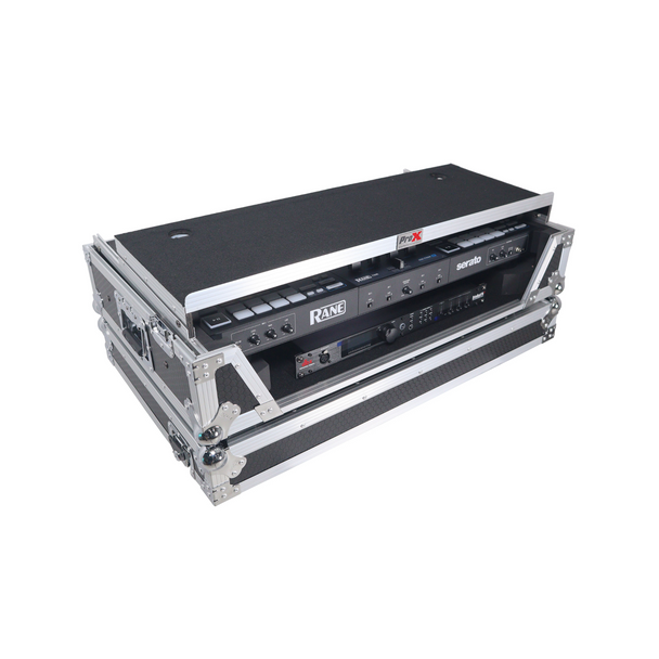ProX ATA Road Case For RANE® Four or RANE Performer DJ Controller with Laptop Shelf 1U Rack Space and Wheels