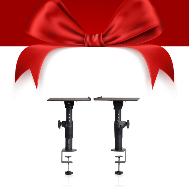 Gator Frameworks GFWSPKSTMNDSKCMP - Clamp-On Studio Monitor Stand - Adjustable Height Xmas Deal