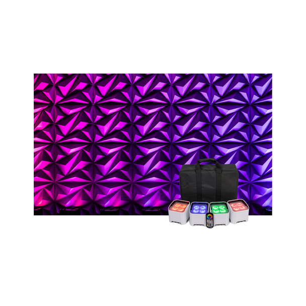 ColorKey MobilePar Mini HEX 4 MKII (4-PACK W/ CARRYING CASE)