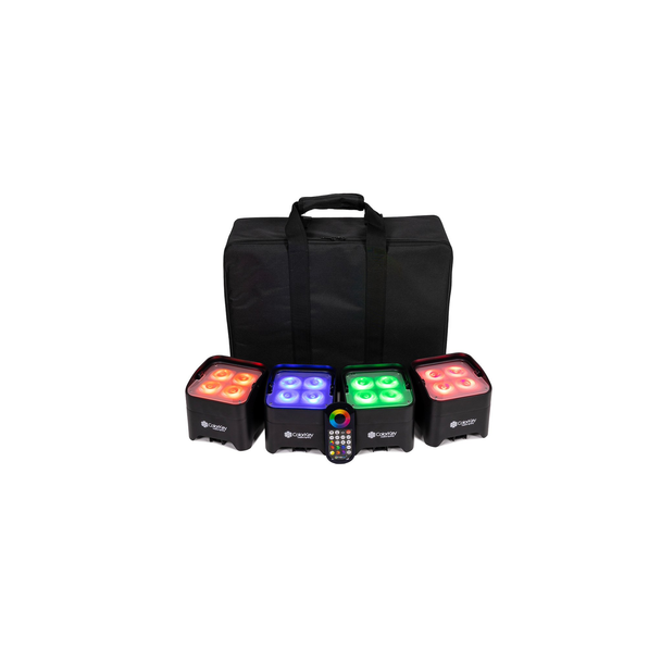 ColorKey MobilePar Mini HEX 4 MKII (4-PACK W/ CARRYING CASE)