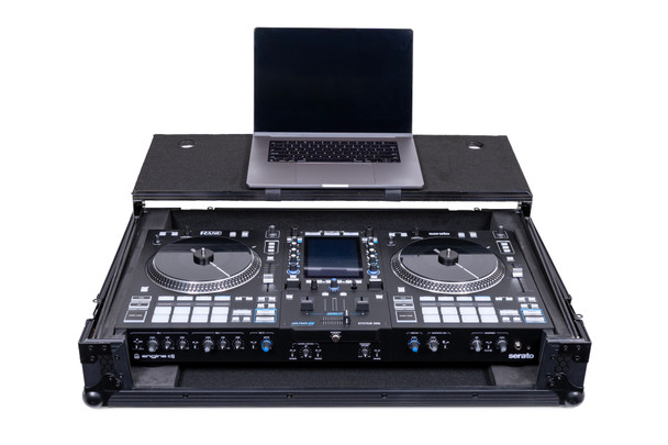 Headliner Pitch Black Flight Case for System One w/ Laptop Platform & Wheels