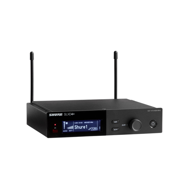 Shure SLXD14+/153T Digital Wireless Earset Headworn Microphone System (G57: 470 to 608 MHz) 
