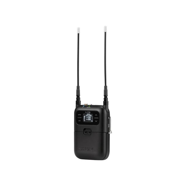 Shure SLXD15+ Digital Camera-Mount Wireless Bodypack System with No Mic (G57: 470 to 608 MHz) 