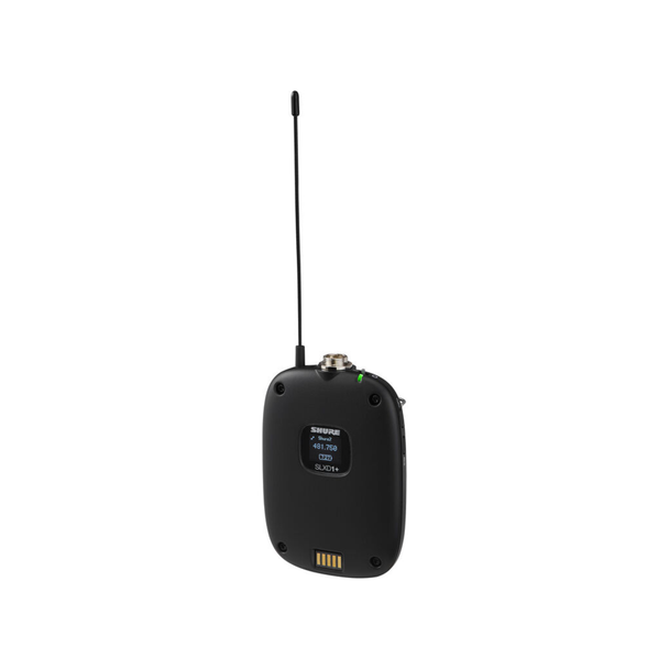 Shure SLXD15+ Digital Camera-Mount Wireless Bodypack System with No Mic (G57: 470 to 608 MHz) 