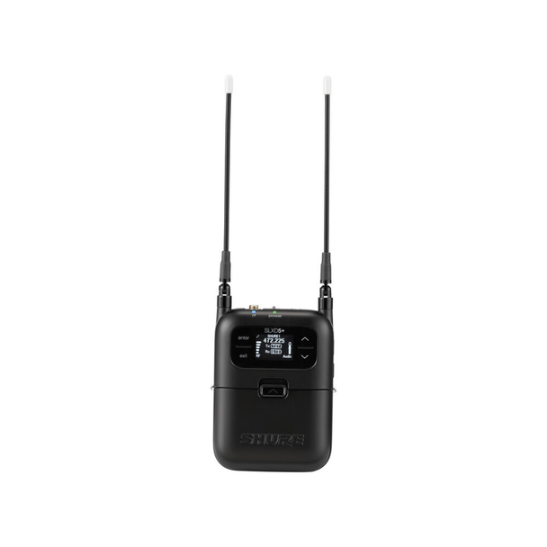 Shure SLXD15+ Digital Camera-Mount Wireless Bodypack System with No Mic (G57: 470 to 608 MHz) 